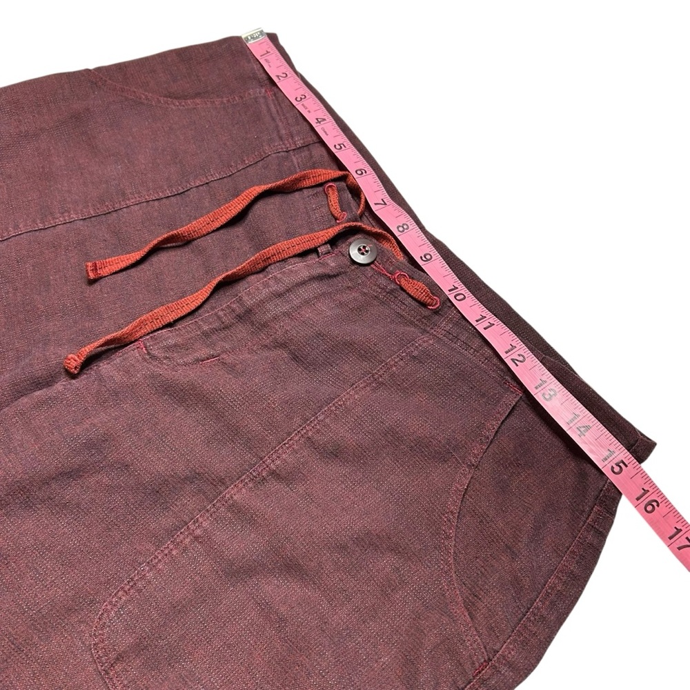 Patagonia Hemp Blend Capri Pants Burgundy Organic Outdoor Hiking Medium - Picture 8 of 13